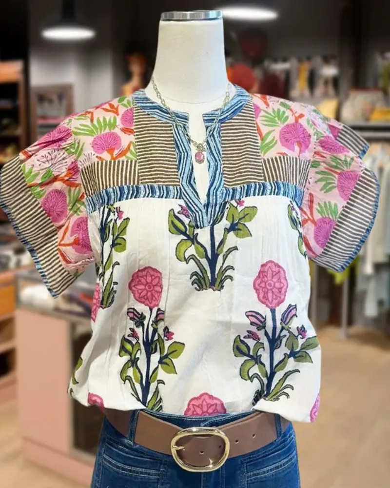 DALAIE - VINTAGE FLORAL TOP