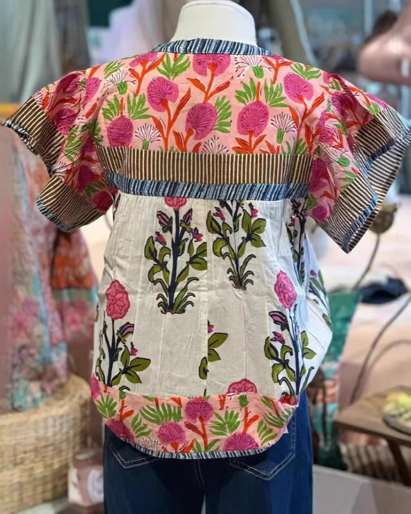 DALAIE - VINTAGE FLORAL TOP